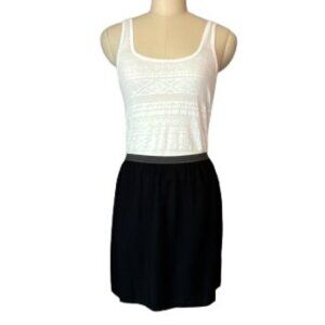 Old Navy Black Pull-On Midi Skirt | Elastic Waist Rayon – NWT